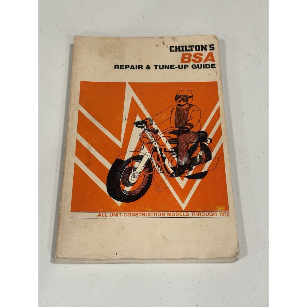 Vintage Chilton's BSA Repair Tune-Up Guide Unit Construction Models Through 1972